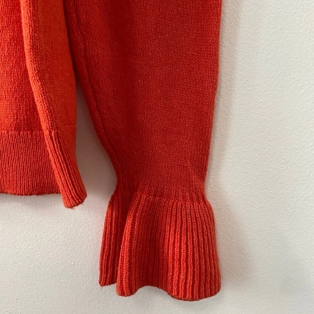 J.Crew Wool Blend Orange Flare Bell Sleeve